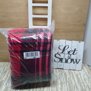Victoria Secret plaid blanket